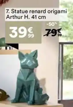 BUT Statue renard origami arthur offre