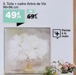 BUT Toile + cadre arbre de vie offre