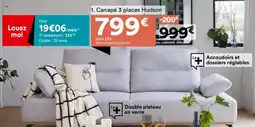 BUT Canapé 3 places hudson offre