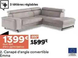 BUT Canapé d'angle convertible emma offre