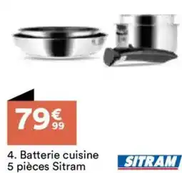 BUT Batterie cuisine 5 pièces sitram offre