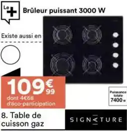 BUT Table de cuisson gaz offre