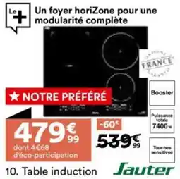 BUT Table induction offre
