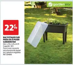 Auchan Bac Potager Sur Pieds Ou À Poser Gardenstar offre