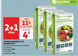 Auchan TERREAU UNIVERSEL 40L GARDENSTAR offre