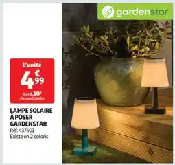 Auchan LAMPE SOLAIRE À POSER GARDENSTAR offre