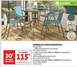Auchan ENSEMBLE DE JARDIN GARDENSTAR offre
