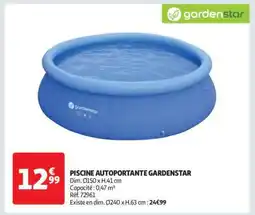 Auchan Piscine Autoportante Gardenstar offre