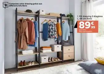 BUT Kit dressing 2 étagères bono offre