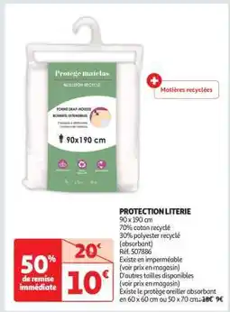 Auchan Protection Literie offre