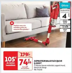 Auchan ASPIRATEUR BALAI FLEX QILIVE Q.5553(1) offre
