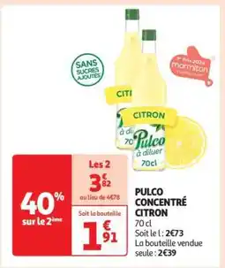 Auchan PULCO CONCENTRÉ CITRON offre