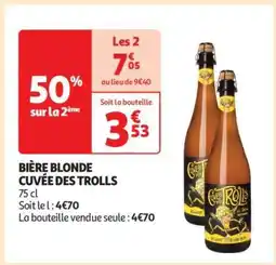 Auchan Bière Blonde Cuvée Des Trolls offre
