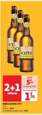 Auchan BIÈRE BLONDE CHTI offre