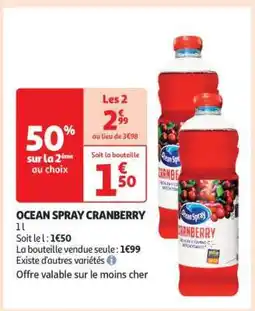 Auchan Ocean Spray Cranberry offre