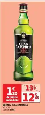 Auchan Whisky Clan Campbell offre