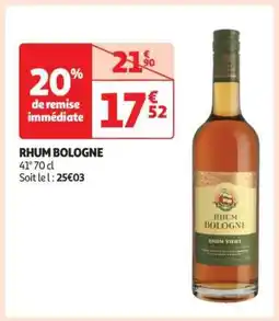 Auchan Rhum Bologne offre