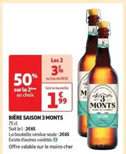 Auchan BIÈRE SAISON 3 MONTS offre
