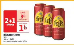 Auchan Bière Leffe Ruby offre