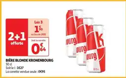Auchan Bière Blonde Kronenbourg offre