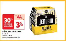 Auchan BIÈRE JENLAIN BLONDE offre