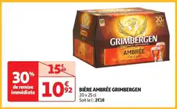 Auchan Bière Ambrée Grimbergen offre