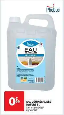 Auchan Eau Déminéralisée Nature 5 L offre