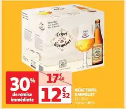 Auchan Bière Tripel Karmeliet offre