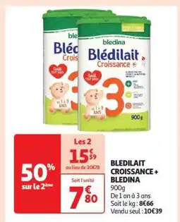 Auchan Blédilait Croissance Blédina offre