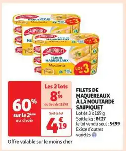 Auchan Filets De Maquereaux À La Moutarde Saupiquet offre