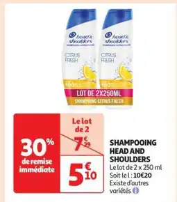 Auchan SHAMPOOING HEAD AND SHOULDERS offre