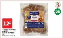 Auchan 4 Cuisses de Canard Confites 'Maison Montfort' offre