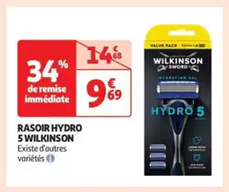 Auchan Rasoir Hydro 5 Wilkinson offre