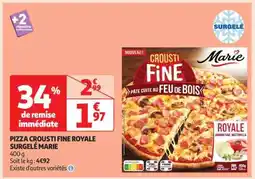 Auchan PIZZA CROUSTI FINE ROYALE SURGELÉ MARIE offre