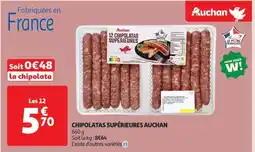 Auchan Chipolatas Supérieures Auchan offre