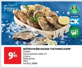 Auchan Huîtres Filière Auchan Cultivons Le Bon offre