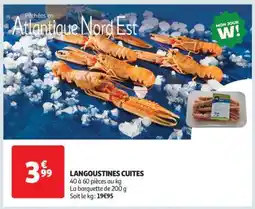 Auchan Langoustines Cuites offre