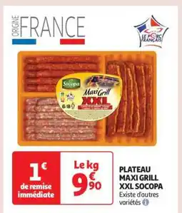 Auchan PLATEAU MAXI GRILL XXL SOCOPA offre