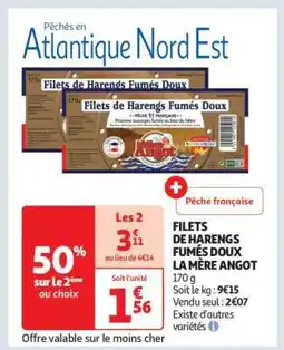 Auchan Filets De Harengs Fumés Doux La Mère Angot offre