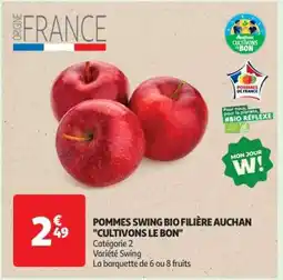 Auchan Pommes Swing Bio Filière Auchan Cultivons Le Bon offre