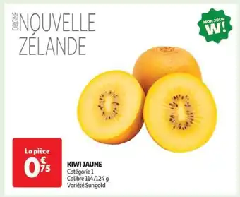 Auchan Kiwi jaune offre