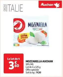 Auchan Mozzarella Auchan offre