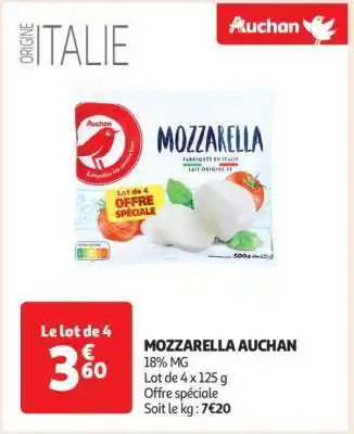 Auchan Mozzarella Auchan offre