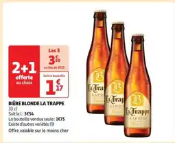 Auchan Bière Blonde La Trappe offre