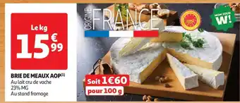 Auchan Brie De Meaux Aop offre
