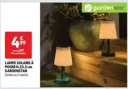 Auchan LAMPE SOLAIRE À POSER H.23.5 cm GARDENSTAR offre