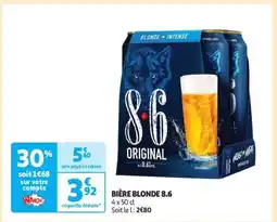 Auchan Bière Blonde 8.6 offre