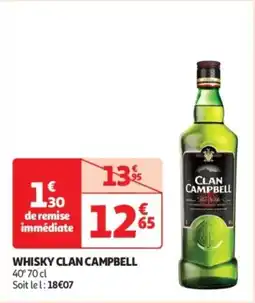 Auchan Whisky clan campbell offre