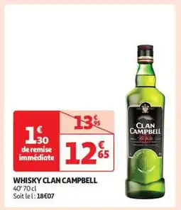 Auchan Whisky Clan Campbell offre