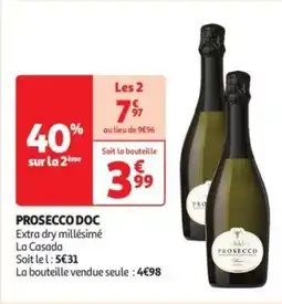 Auchan Prosecco doc offre